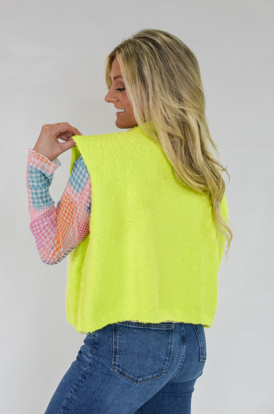 Drew's Chartreuse Sweater