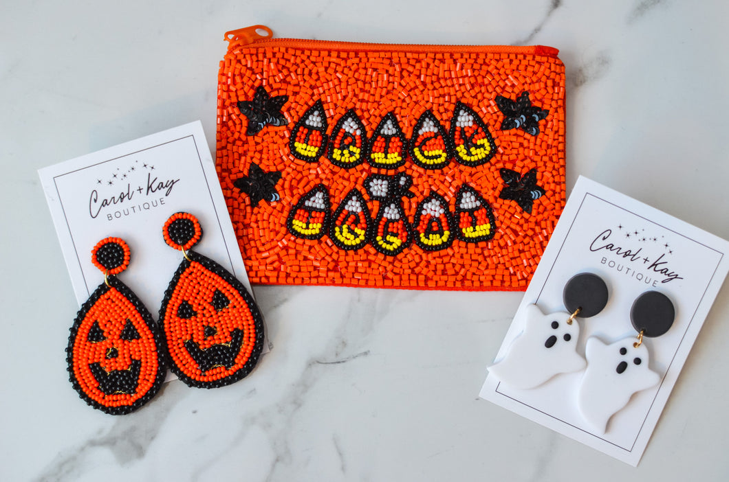 Trick or Treat Beaded Coin Purses