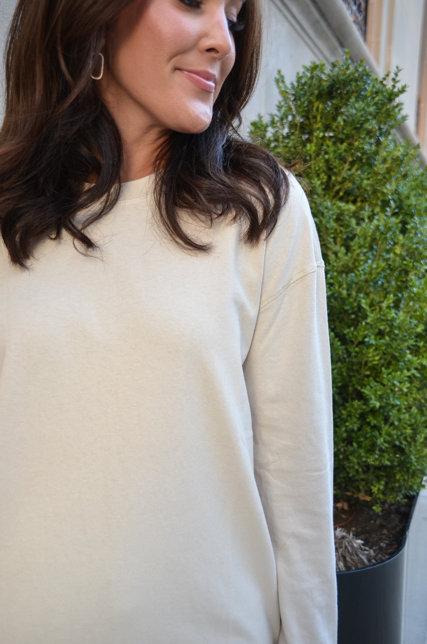 Beth's Classic Beige Long Sleeve