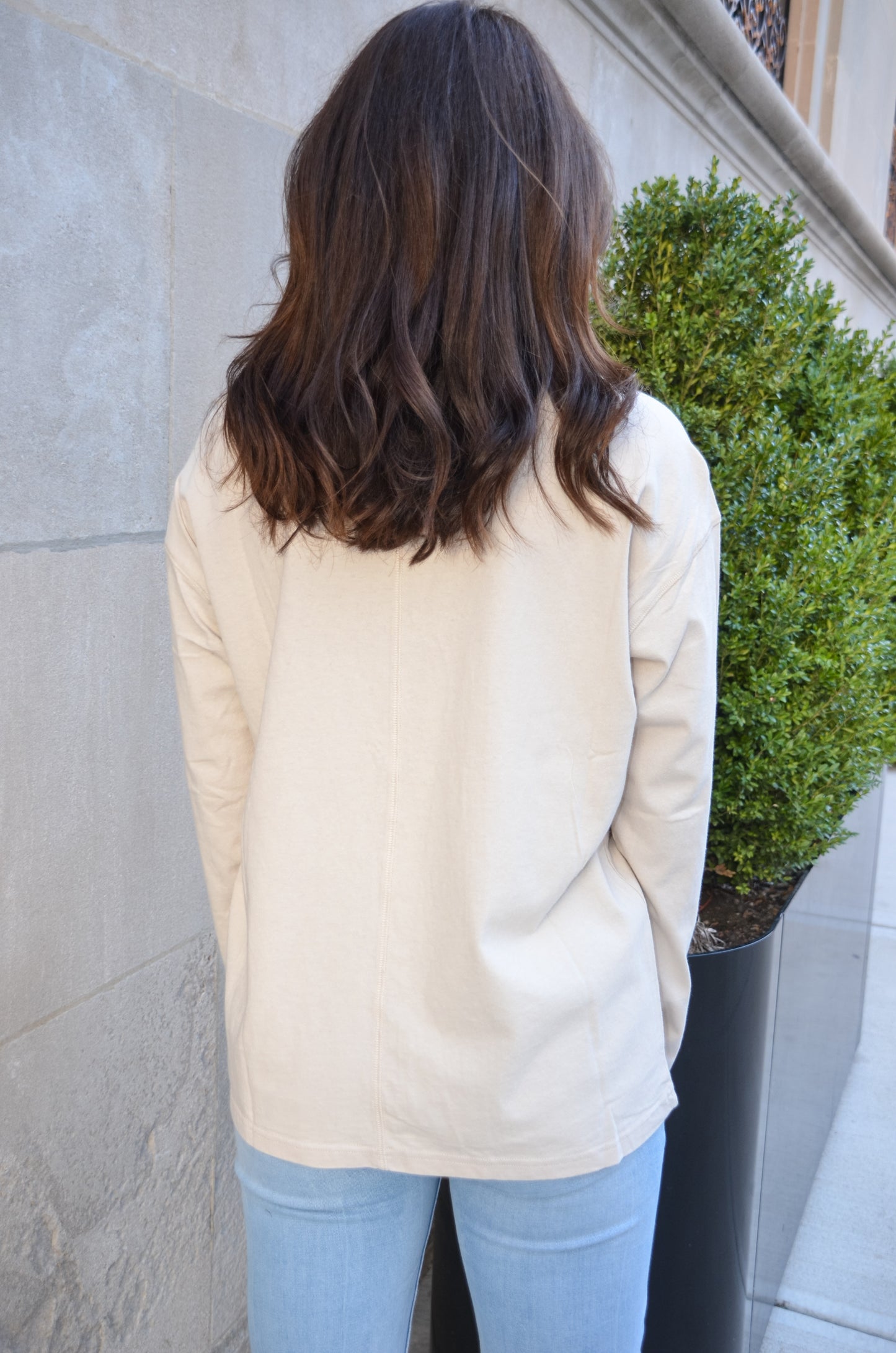 Beth's Classic Beige Long Sleeve