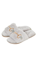 Load image into Gallery viewer, TIME TO CHILL FUZZY HOUSE SLIPPERS
