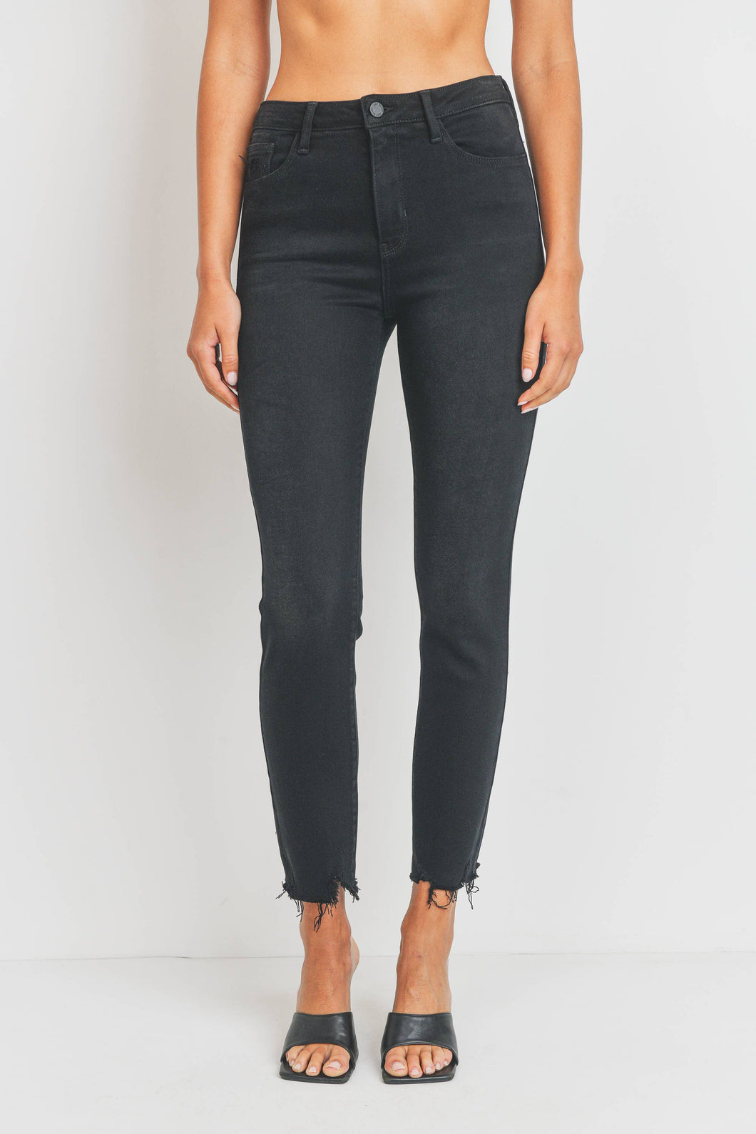 Jenny's Slim Straight Black Denim