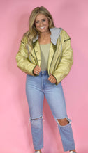 Load image into Gallery viewer, Evelyn&#39;s Quilted Olive Green Jacket
