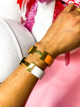 Load image into Gallery viewer, Orange &amp; Gold H Bracelet
