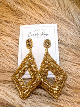 Load image into Gallery viewer, Diamond Beaded Drop Earrings
