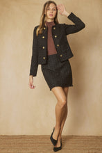 Load image into Gallery viewer, Blair&#39;s Black Tweed Jacket

