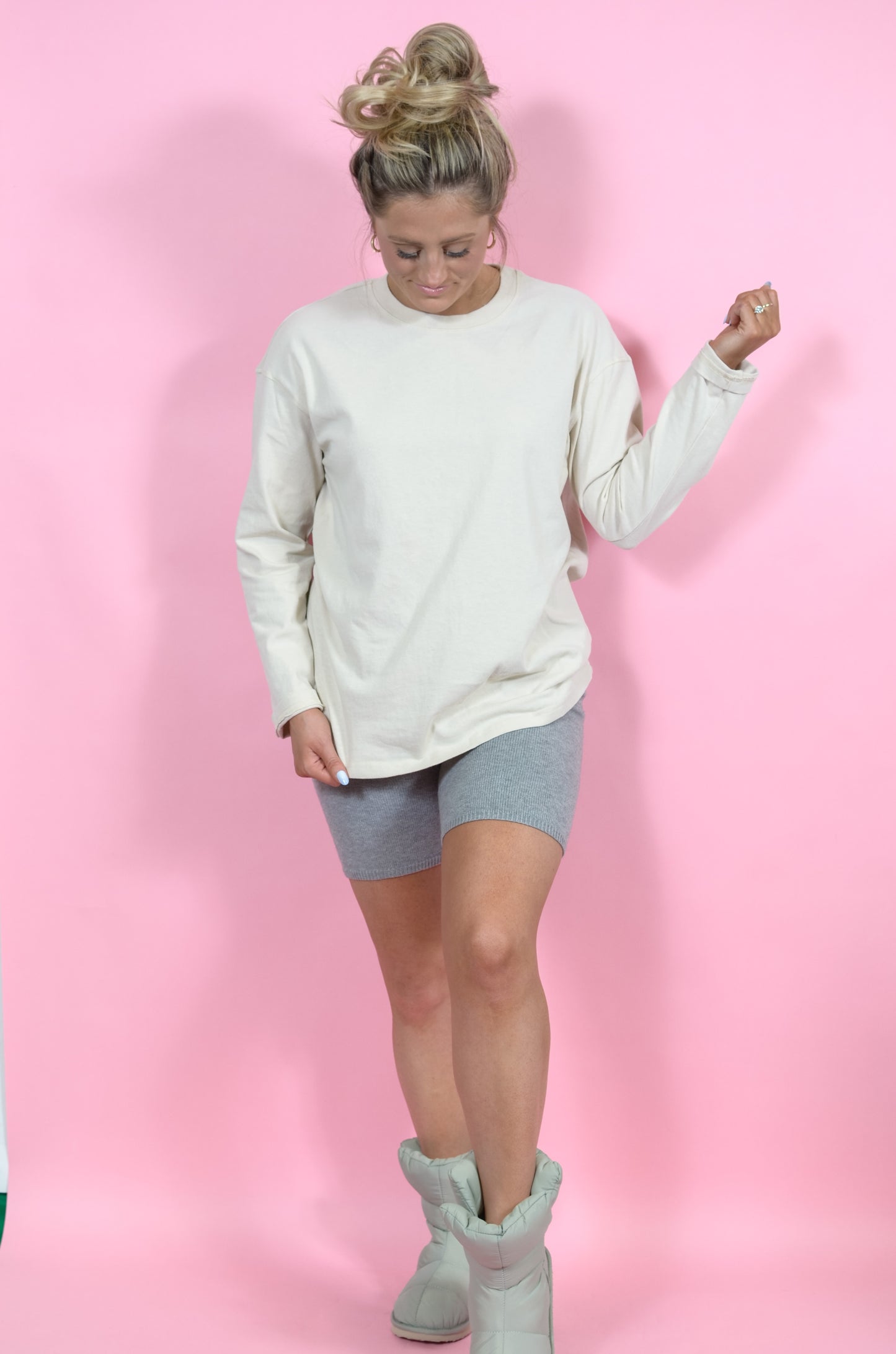 Beth's Classic Beige Long Sleeve