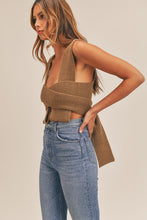 Load image into Gallery viewer, Sweater Knit Mocha Crop Top
