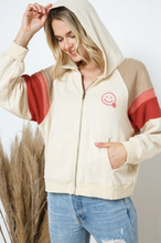 Load image into Gallery viewer, Smiley Long Sleeve Hooded Jacket
